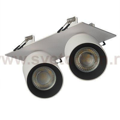 Citilux AXEL CL512D20 Спот поворотный встраиваемый двойной Белый