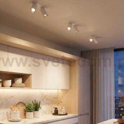 Citilux AXEL CL512D20 Спот поворотный встраиваемый двойной Белый