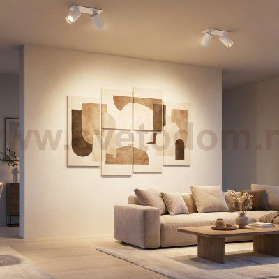 Citilux AXEL CL512D20 Спот поворотный встраиваемый двойной Белый