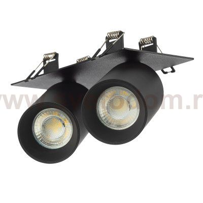 Citilux AXEL CL512D21 Спот поворотный встраиваемый двойной Чёрный