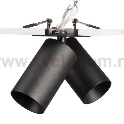 Citilux AXEL CL512D21 Спот поворотный встраиваемый двойной Чёрный