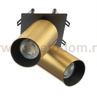 Citilux AXEL CL512D22 Спот поворотный встраиваемый двойной Латунь