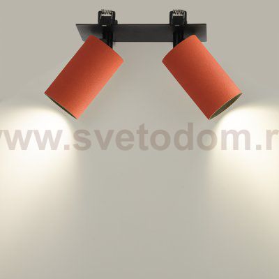 Citilux AXEL CL512D24 Спот поворотный встраиваемый двойной Оранжевый