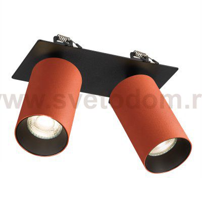 Citilux AXEL CL512D24 Спот поворотный встраиваемый двойной Оранжевый