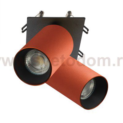Citilux AXEL CL512D24 Спот поворотный встраиваемый двойной Оранжевый