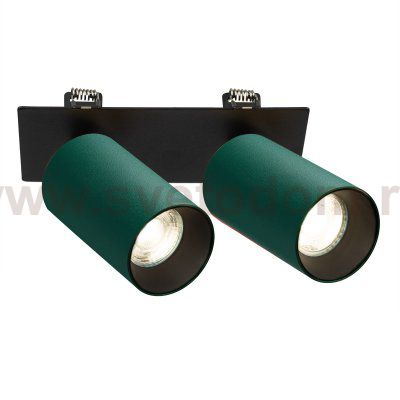 Citilux AXEL CL512D25 Спот поворотный встраиваемый двойной Зелёный