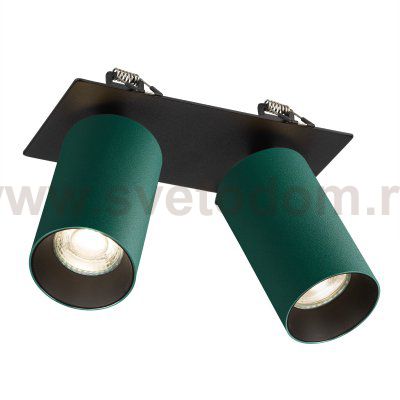 Citilux AXEL CL512D25 Спот поворотный встраиваемый двойной Зелёный