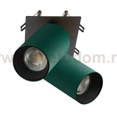 Citilux AXEL CL512D25 Спот поворотный встраиваемый двойной Зелёный