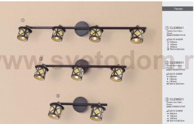 Светильник настенно-потолочный Citilux CL536521 Гессен