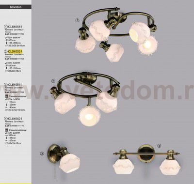 Светильник настенно-потолочный Citilux CL540531 Кампана