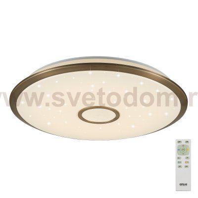 Светильник диодный с пультом CL703103R Старлайт бронза