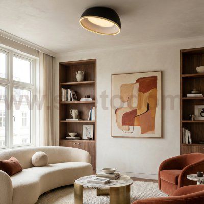 Citilux FLOOM CL736151 Светильник потолочный с пультом Чёрный+Золото