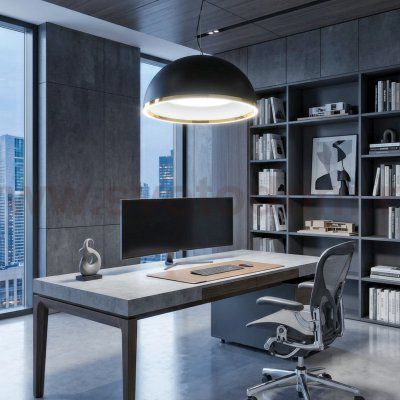 Citilux FLOOM CL736251 Светильник подвесной с пультом Чёрный+Золото