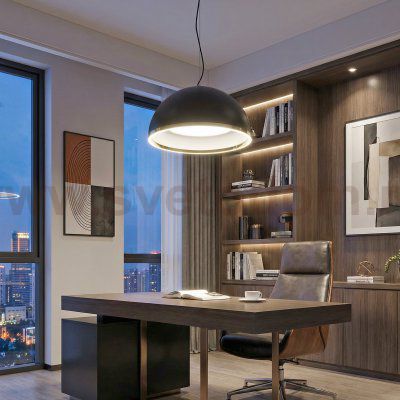 Citilux FLOOM CL736251 Светильник подвесной с пультом Чёрный+Золото