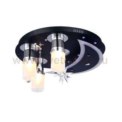 Люстра потолочная CLL0020460E27(GRAPHITE 045/4) металл,стекло, хрусталь,акрил 3*40W E27, 2*MR11*20W