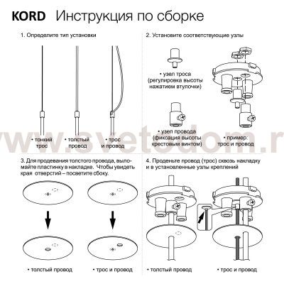SKYTEK SKYPORT KORD CLP10K Адаптер для подвесного светильника