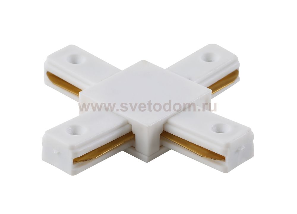Соединитель X-образный (однофазный) Crystal Lux CLT 0.211 04 WH (1408/007)