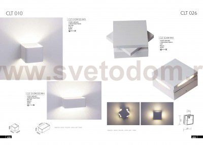 Светильник бра Crystal Lux CLT 026W WH (1400/438)