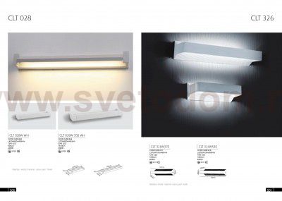 Светильник бра Crystal Lux CLT 028W WH (1400/443)