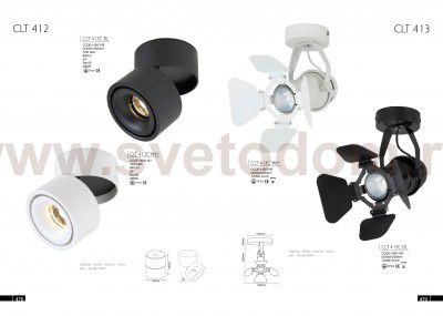 Светильник потолочный Crystal Lux CLT 413C WH (1400/159)