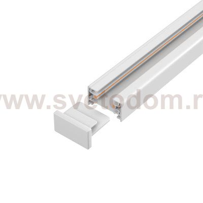 Шинопровод однофазный с питанием и заглушкой Crystal Lux CLT 0.11 01 L1000 WH (1407/001)