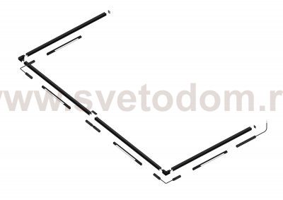 Шинопровод магнитный накладной Crystal Lux CLT 0.114 01 L2000 BL
