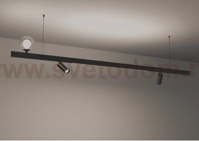 Шинопровод магнитный двусторонний Crystal Lux CLT 0.126 01 L2000 BL