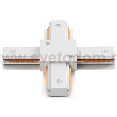 Соединитель X-образный (однофазный) Crystal Lux CLT 0.211 09 WH (1408/039)