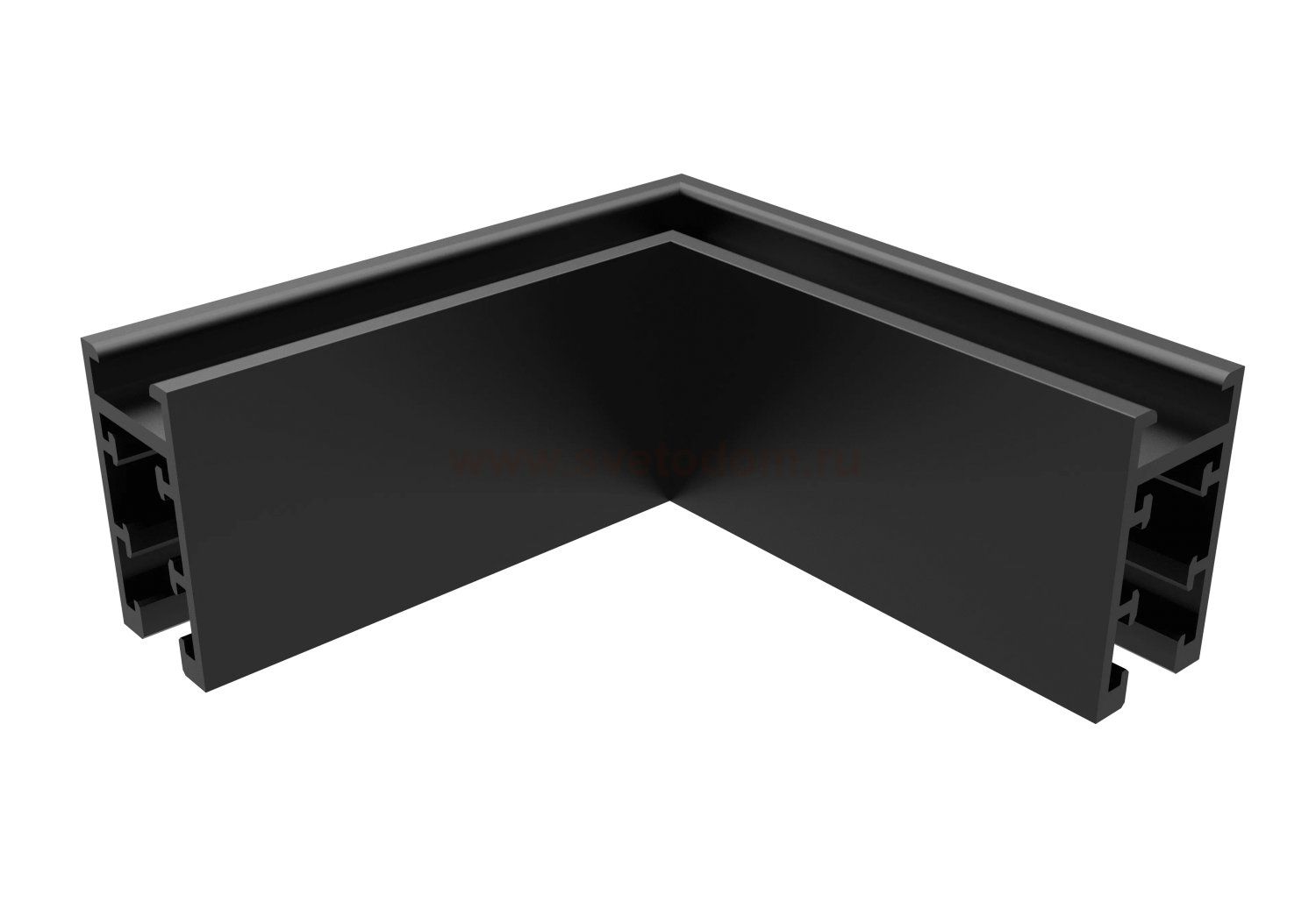 Соединитель для магнитного накладного шинопровода угловой Crystal Lux CLT 0.216 04 BL