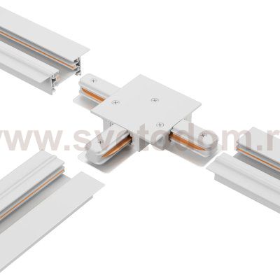 Соединитель Т-образный (однофазный) для встраиваемого шинопровода Crystal Lux CLT 0.2211 02 WH (1408/027)