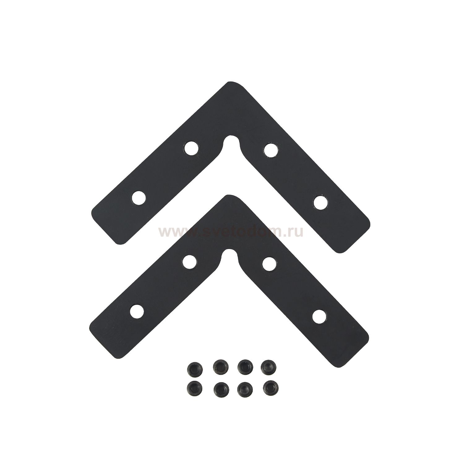 Комплект соединителей верхних для встраиваемого магнитного трека в натяжной ПВХ потолок 2 шт. Crystallux CLT 0.223 07 SPACE