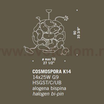 Люстра De Majo COSMOSPORA
