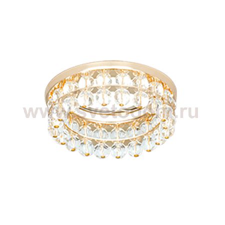 Светильник Gauss Brilliance CR046, Кристал/Золото, Gu5.3