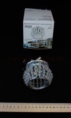 Светильник Gauss Brilliance CR047, Кристалл/Хром, Gu5.3 (CR047)