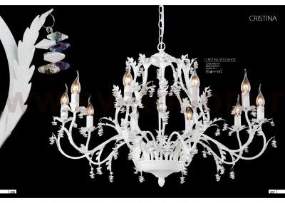 Светильник Crystal lux CRISTINA SP10 WHITE