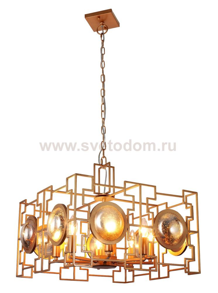 Светильник подвесной Crystal Lux CUENTO SP8 GOLD (1490/208)