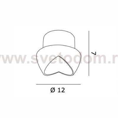 Встраиваемый светильник De Majo CUT F