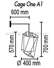 Настенный светильник Cage One A1 16 01g