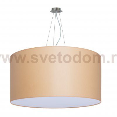Подвесной светильник Crocus Glade S2 01 09g металл (никель/сат.)/ткань (Бежевый), ?60/Н30см, 1х Е27