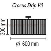 Потолочный светильник Crocus Strip P3 01 01p