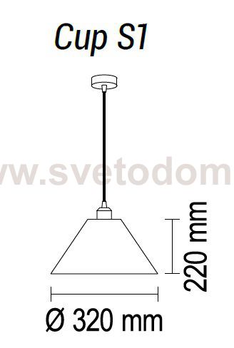 Подвесной светильник Cup S1 20