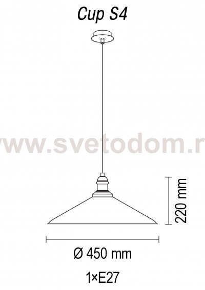 Подвесной светильник Cup S4 20