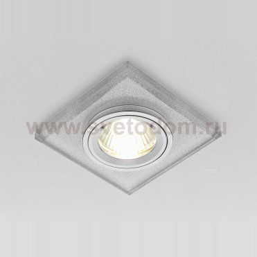 Светильник точечный Ambrella D0326 серебро-квадрат ORGANIC SPOT