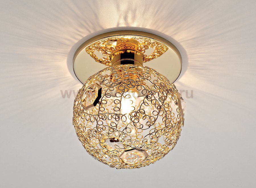 Точечный светильник Ambrella с узором D1002 G