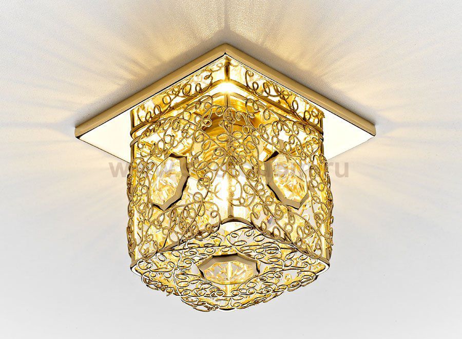 Встраиваемый светильник Ambrella D1003 GD CL