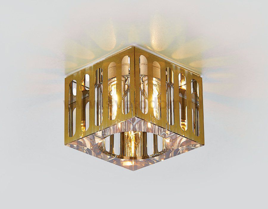 Светильник точечный Ambrella D1012 GD золото гальваника G9 CRYSTAL SPOT