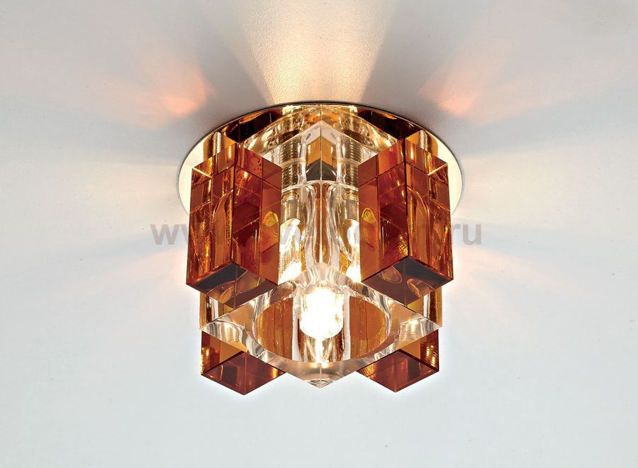 Встраиваемый светильник Ambrella D1037 CL/TI/G