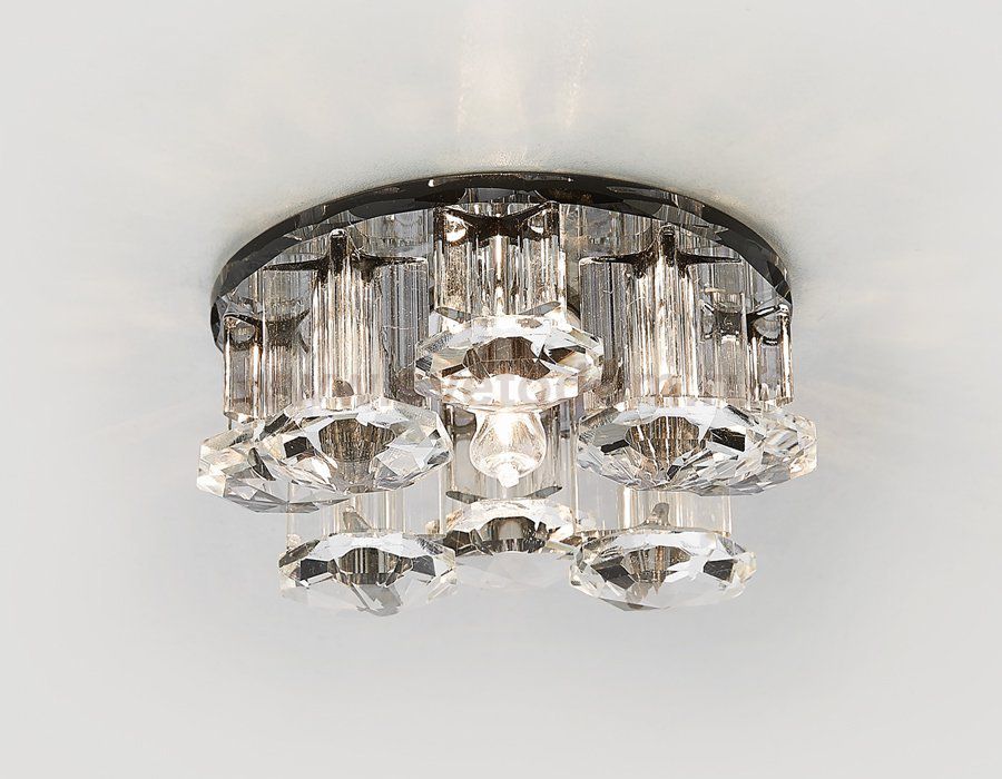 Светильник Ambrella D1045 BK/CL черный/прозрачный