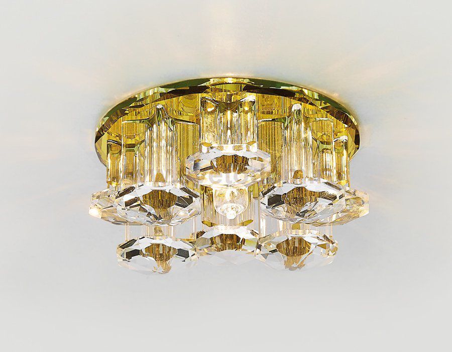 Светильник Ambrella D1045 G/CL золото/прозрачный