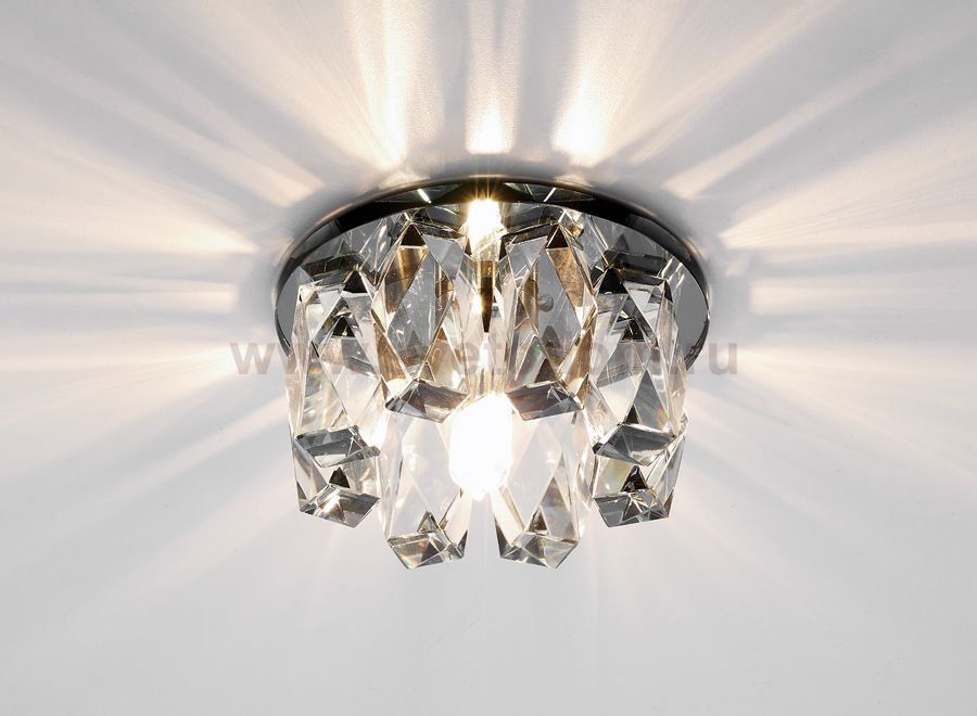 Светильник точечный Ambrella D1047 BK/CL/CH хром/тонированный G9 CRYSTAL SPOT